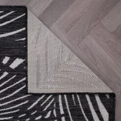 World Rug Gallery Contemporary Palm Leaf Textured Flat Weave Indoor/Outdoor Area Rug -Garden Furniture Discounts GUEST 6e6629f6 ae57 4b38 9668 f01ffc6a91d4