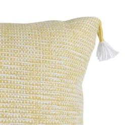 Yellow & White 18X18 Hand Woven Filled Outdoor Pillow - Foreside Home & Garden 8 Yellow & White 18X18 Hand Woven Filled Outdoor Pillow - Foreside Home & Garden -Garden Furniture Discounts GUEST 6eeb1729 7377 4458 8ced f6c7aede88d1