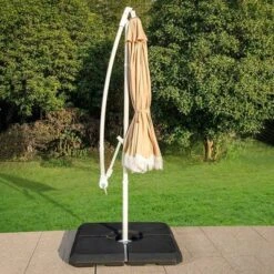 Captiva Designs 9ft Fringed Cantilever Offset Patio Market Umbrella -Garden Furniture Discounts GUEST 702d43cc 7095 4f14 b510 2222aac47c49