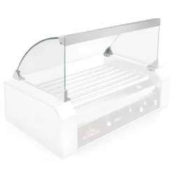 Olde Midway Glass Replacement Cover ONLY For PRO18 Hot Dog 7 Roller Grill Cooker Machine