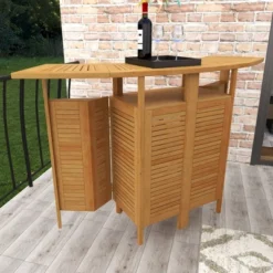 Patio Bar Table Teak - Olivia & May -Garden Furniture Discounts GUEST 724800b0 46d2 40e9 bfbc c4b3ac13d95e