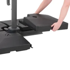 67.9lbs Square Deluxe Patio Base For Heavy And Offset Umbrella Gray - CorLiving -Garden Furniture Discounts GUEST 739e9212 42f7 4699 8e8a 226b0ed697da