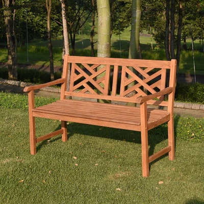 Cambridge Casual Isla Teak Patio Garden Bench 3 Cambridge Casual Isla Teak Patio Garden Bench