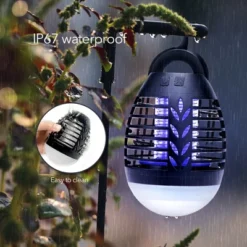 Dartwood Outdoor Bug Zapper - Waterproof, USB Rechargeable And Battery Powered Mosquito Killer, Insect Trap And Fly Swatter -Garden Furniture Discounts GUEST 750b0040 e554 4bfb 892e 28ac4e40a759