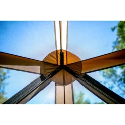 CLAM Quick-Set Pavilion Camper Foot Portable Pop-Up Camping Outdoor Gazebo Screen Tent 6 Sided Canopy Shelter With Stakes And Bag -Garden Furniture Discounts GUEST 7557874d 381b 467b bcff e76a681af81b