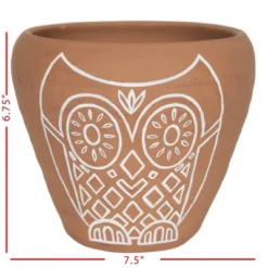 Owl Multi Terracotta Planter - Foreside Home & Garden -Garden Furniture Discounts GUEST 75780c74 e40f 4378 bacc 213bab4570c3