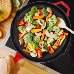 Bruntmor 12'' Pre-seasoned Cast Iron Frying Pan - Red -Garden Furniture Discounts GUEST 75f20f31 5bda 4dc2 a71e 9dfd3e4ae80b