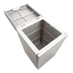 2pc Maksville Contemporary Outdoor Serving Cart & Trash Can - MiBasics -Garden Furniture Discounts GUEST 787b8e1f 106c 4f20 971d f6ef639f0f56