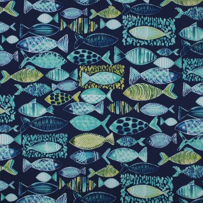 19"x44" Hooked Nautical Outdoor Loveseat Cushion - Pillow Perfect 6 19"x44" Hooked Nautical Outdoor Loveseat Cushion - Pillow Perfect - Image 4