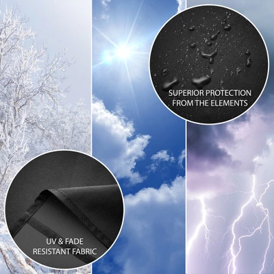 Pure Grill 22-Inch Ceramic Grill Cover For All Large Kamado Charcoal BBQ Grill Brands, Universal Fit Cover - 31" Dia X 40" H 4 Pure Grill 22-Inch Ceramic Grill Cover For All Large Kamado Charcoal BBQ Grill Brands, Universal Fit Cover - 31" Dia X 40" H - Image 2