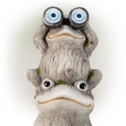 23" Magnesium Oxide Solar Three Stack Frogs With LED Light Statue - Alpine Corporation -Garden Furniture Discounts GUEST 7bd992ca 8ad7 4040 b5a0 3080dcaf5850