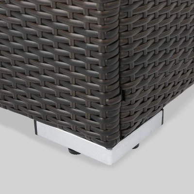 Santa Rosa Wicker Patio Accent Chair - Brown - Christopher Knight Home 5 Santa Rosa Wicker Patio Accent Chair - Brown - Christopher Knight Home - Image 3