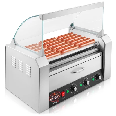 Olde Midway Electric Hot Dog Roller Grill Machine With Bun Warmer, Commercial Grade 11 Olde Midway Electric Hot Dog Roller Grill Machine With Bun Warmer, Commercial Grade - Image 9