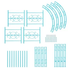 Evergreen Montebello Iron Garden Arbor, Coastal Blue- 53 X 84 X 23 Inches Fade And Weather Resistant Outdoor Decor 13 Evergreen Montebello Iron Garden Arbor, Coastal Blue- 53 X 84 X 23 Inches Fade And Weather Resistant Outdoor Decor -Garden Furniture Discounts GUEST 7e99e2f7 9f36 45d1 851d d0eea1ea554c