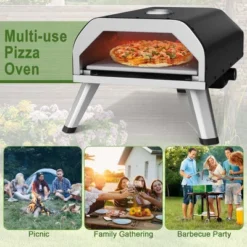 Costway Outdoor Gas Pizza Oven Portable Propane Pizza Stove With Oven Cover Pizza Stone -Garden Furniture Discounts GUEST 7fbc8878 e1c1 48b6 bc08 64834fd9a0cd