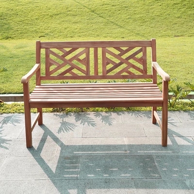 Cambridge Casual Isla Teak Patio Garden Bench 5 Cambridge Casual Isla Teak Patio Garden Bench - Image 3