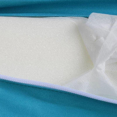 7pc Wicker Patio Conversation Set With Pillows & Cushion - Gray/Blue - GODEER 10 7pc Wicker Patio Conversation Set With Pillows & Cushion - Gray/Blue - GODEER - Image 8