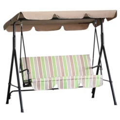 Outsunny 3-Person Porch Swing With Stand, Outdoor Swing For Patio Porch With Adjustable Tilt Canopy & Comfortable Swing Bench-Style Seat, Steel Frame 23 Outsunny 3-Person Porch Swing With Stand, Outdoor Swing For Patio Porch With Adjustable Tilt Canopy & Comfortable Swing Bench-Style Seat, Steel Frame -Garden Furniture Discounts GUEST 846d10d2 9f9c 4153 a308 34b5a2cd79dc
