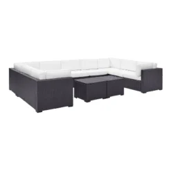 Biscayne 7pc Outdoor Wicker Sectional Set With 2 Coffee Tables & 4 Corner Seats White - Crosley 9 Biscayne 7pc Outdoor Wicker Sectional Set With 2 Coffee Tables & 4 Corner Seats White - Crosley -Garden Furniture Discounts GUEST 84dde161 68a4 43d2 88dd 6a5b2be0d123