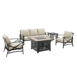 Kaplan 5pc Sofa Set With Fire Table - Oatmeal - Crosley 13 Kaplan 5pc Sofa Set With Fire Table - Oatmeal - Crosley -Garden Furniture Discounts GUEST 8615f7f1 5a0e 4020 8db6 590df34b9c32