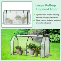 Costway 47.5''x 21.5''x 24''Portable Mini Greenhouse With 2 Zipper Doors & Ground Stakes -Garden Furniture Discounts GUEST 861ffe51 4adb 43da 9627 c9708241f4c3