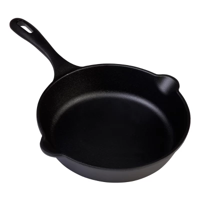 Victoria Seasoned Cast Iron Skillet 8" Black 6 Victoria Seasoned Cast Iron Skillet 8" Black - Image 4