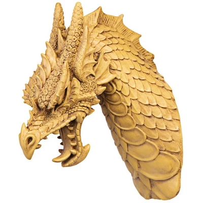 Design Toscano Head Of The Beast Dragon Wall Sculpture: Set Of Two 4 Design Toscano Head Of The Beast Dragon Wall Sculpture: Set Of Two - Image 2