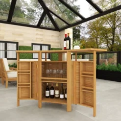 Patio Bar Table Teak - Olivia & May -Garden Furniture Discounts GUEST 893657b3 95f4 4742 8a1d c058be112ea7