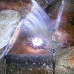 54" Resin 5-Tier Rock Fountain With LED Lights Dark Brown - Alpine Corporation -Garden Furniture Discounts GUEST 8a522c61 0c7a 45ac 96a4 873f99da97a5