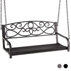 Tangkula Patio Hanging Porch Swing Outdoor 2-Person Metal Swing Bench Chair W/ Chains 20 Tangkula Patio Hanging Porch Swing Outdoor 2-Person Metal Swing Bench Chair W/ Chains -Garden Furniture Discounts GUEST 8b0f1898 37e8 492e ac40 9881cb2c0e41