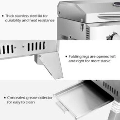 Costway 2 Burner Portable BBQ Table Top Propane Gas Grill Stainless Steel -Garden Furniture Discounts GUEST 8c2f9fd0 d9c9 4aec ba65 e6ebb1b557df