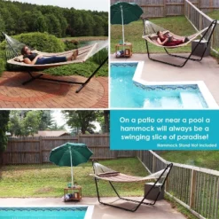 Sunnydaze Decor Sunnydaze Large Two-Person Quilted Fabric Hammock With Spreader Bars And Detachable Pillow - 450 Lb Weight Capacity - Sandy Beach -Garden Furniture Discounts GUEST 8c9d5ad3 59c7 4e5d 9683 14e8a547f3b3