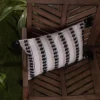 Black Tassels, Tan Striped 14X22 Hand Woven Filled Outdoor Pillow - Foreside Home & Garden -Garden Furniture Discounts GUEST 8f7dc8a3 a153 4f31 9c02 c91227f675bf