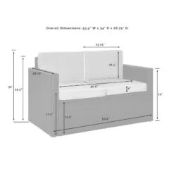 Palm Harbor Outdoor Wicker Loveseat - Sand/Brown - Crosley -Garden Furniture Discounts GUEST 8fa92e8c afdc 4bfb 8854 ac8b9929f64a