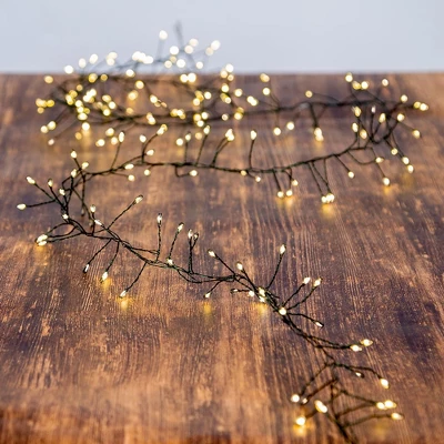 Kurt Adler 7.8-Foot 240-Light Twinkle Warm White LED Fairy Light Cluster Garland 3 Kurt Adler 7.8-Foot 240-Light Twinkle Warm White LED Fairy Light Cluster Garland - Image 2