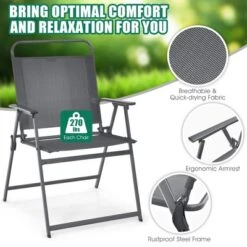 Costway 3PCS Outdoor Bistro Set Folding Table And Chairs Garden Deck Black 14 Costway 3PCS Outdoor Bistro Set Folding Table And Chairs Garden Deck Black -Garden Furniture Discounts GUEST 9120c99c bb58 4a75 8795 2c7fa2c8ca97