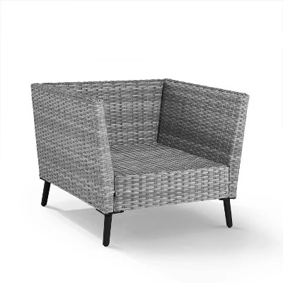 Richland 2pk Outdoor Wicker Armchairs - Charcoal - Crosley 11 Richland 2pk Outdoor Wicker Armchairs - Charcoal - Crosley - Image 9