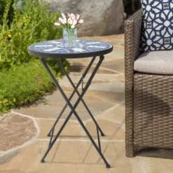 Saint Birch Lori Mosaic Folding Side Table -Garden Furniture Discounts GUEST 91a731ce 1801 457c 94bc d6ddf9d83dc2