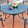 Sedona 46" Outdoor Round Dining Table - Black - Crosley 1 Sedona 46" Outdoor Round Dining Table - Black - Crosley -Garden Furniture Discounts GUEST 922101c6 43c2 4759 be67 5d9f5ba9a91a