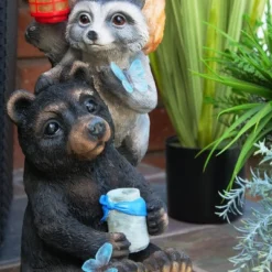 15" Polyresin Solar Nature Pals Statue With Butterflies And LED Lights - Alpine Corporation -Garden Furniture Discounts GUEST 924505c1 aae4 4287 9fc3 d49a0dd01d41