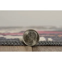 Govan Washable Outdoor Rug Ivory/Charcoal - Linon -Garden Furniture Discounts GUEST 92b420fe 5a9a 49b7 b10b e6aa662637ef