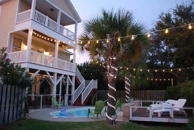 Novelty Lights Edison Outdoor String Lights With 50 Suspended Sockets Brown Wire 100 Feet 6 Novelty Lights Edison Outdoor String Lights With 50 Suspended Sockets Brown Wire 100 Feet - Image 4