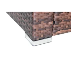 4pc Wicker Patio Sectional Seating Set With Cushions - Natural - GODEER -Garden Furniture Discounts GUEST 9588f436 2f02 45b3 8d06 710375fb5c15