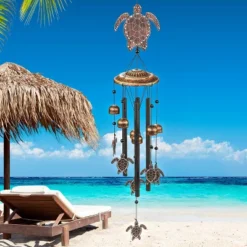 Dawhud Direct 32" H Rustic Turtles Wind Chimes -Garden Furniture Discounts GUEST 95cdc7c0 7ce4 4021 8d50 4274201ac17d