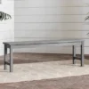 Ravenscroft Modern Boho Acacia Wood Slat Top Outdoor Dining Bench - Gray Wash - Saracina Home -Garden Furniture Discounts GUEST 97804647 7291 4fca 8eee 82ae99833723
