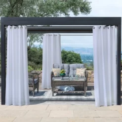 Commonwealth Seascapes Light Filtering Satiny Look And Feel Provide Privacy Grommet Outdoor Panel Pair White -Garden Furniture Discounts GUEST 98e0bc84 25f5 4cc7 a05e 2dfbd8e53625