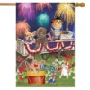 Briarwood Lane Patriotic Pups Fourth Of July House Flag Fireworks Dogs USA 28" X 40" 1 Briarwood Lane Patriotic Pups Fourth Of July House Flag Fireworks Dogs USA 28" X 40" -Garden Furniture Discounts GUEST 990bdf14 ee1e 4ca6 a08b 8b18cc83b83d