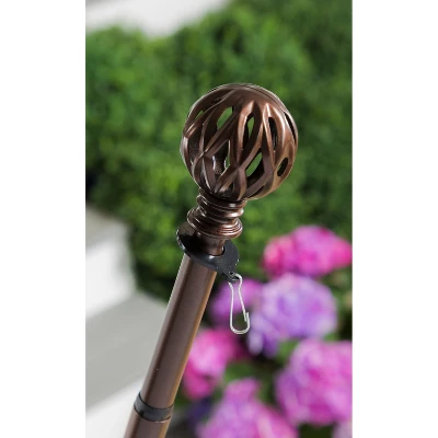 Evergreen Diamond Cut Ball Interchangeable Finial, Bronze- 4x2.25x2.25 In Durable Hardware For Flags 4 Evergreen Diamond Cut Ball Interchangeable Finial, Bronze- 4x2.25x2.25 In Durable Hardware For Flags - Image 2