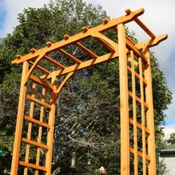 Sunnydaze Decor Sunnydaze Durable Wooden Arbor For Gardening, Walkways, And Wedding Decor With Weatherproof Finish - 78" -Garden Furniture Discounts GUEST 9b011c15 fddd 4da0 b12e 94e66150dd7e