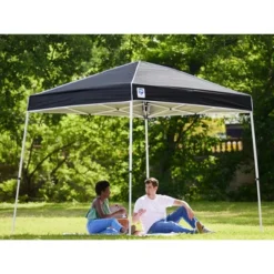 Z-Shade 10 X 10 Foot Angled Leg Outdoor Canopy Tent With A Push Button Locking System And Z-Shade 4 Pack Of Heavy Duty Leg Weight Bags, Black -Garden Furniture Discounts GUEST 9b7414c7 979c 451f 857a 8175c2d1d891